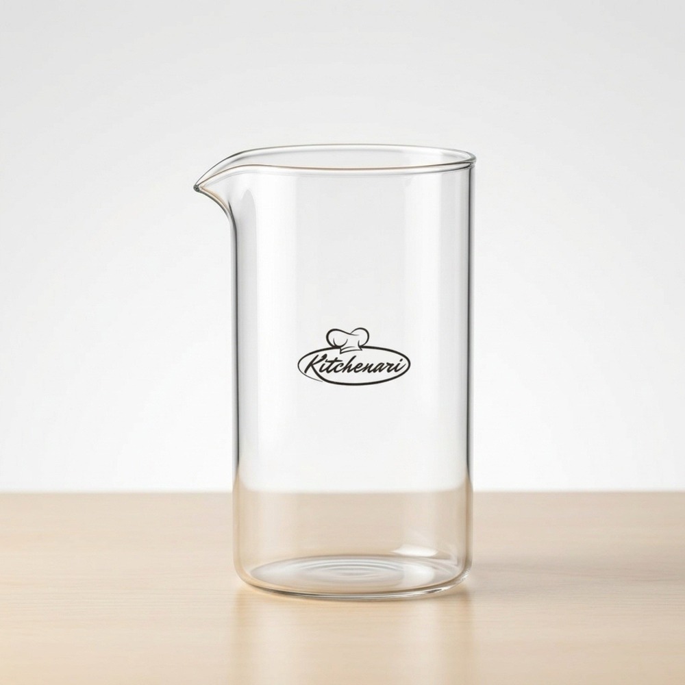 Replacement Glass Beaker French Press High Heat Carafe Clear 7in 34oz